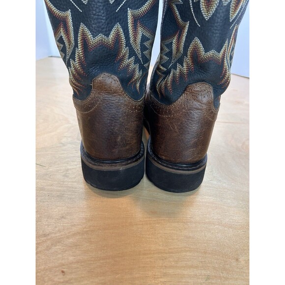 Justin Boots Driller Men’s 9EE Round Toe Leather Western Cowboy WK4665 main image 10